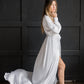 Bridal Silk Robe with Train