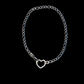 only yours <3 heart clasp choker necklace