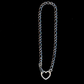 only yours <3 heart clasp choker necklace