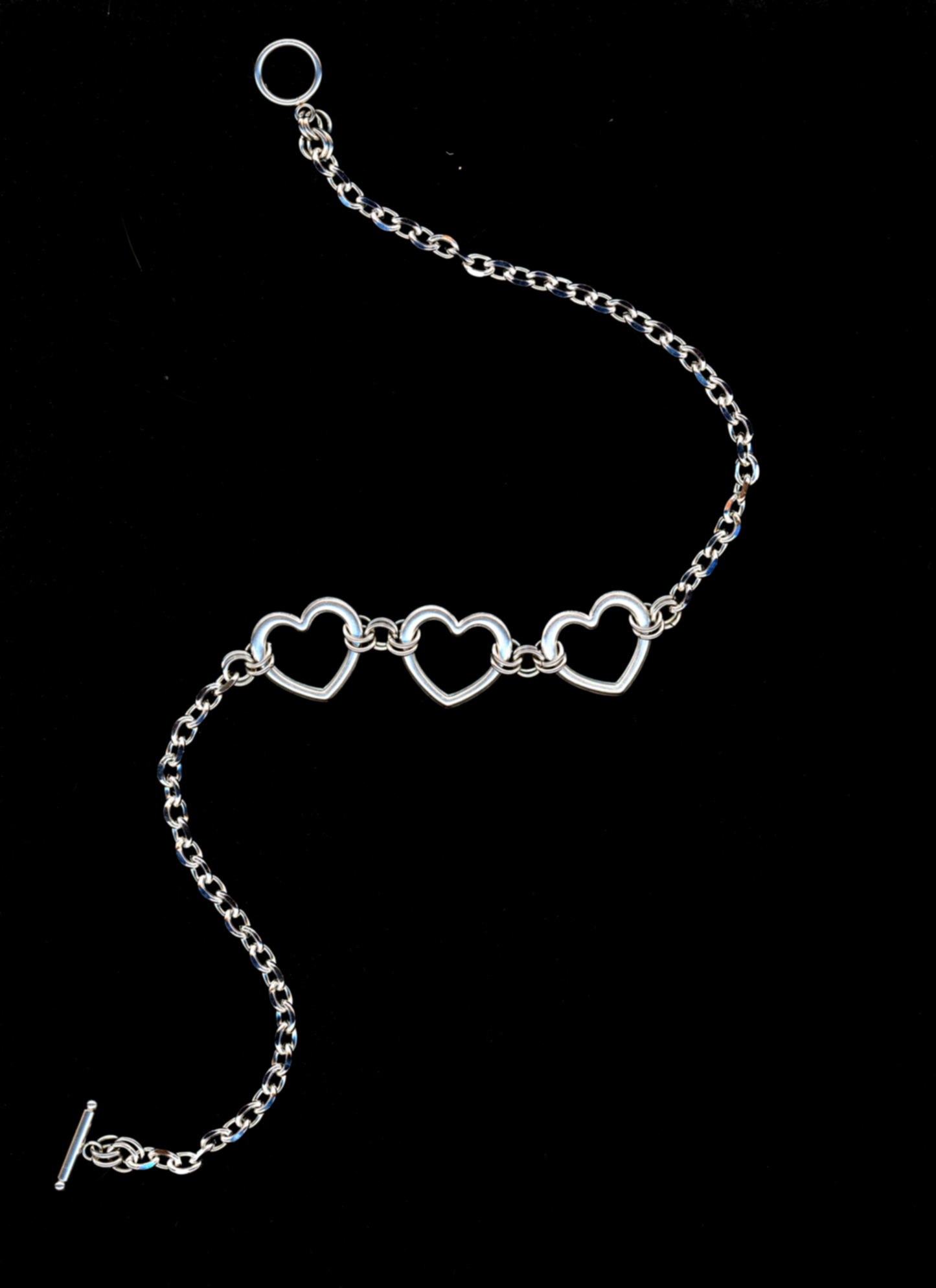 Eternal Trio - Heart Pendant Necklace