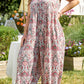 Paisley Print Sleeveless V Neck Jogger Jumpsuit