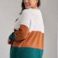 Color Block Long Sleeve Sweater