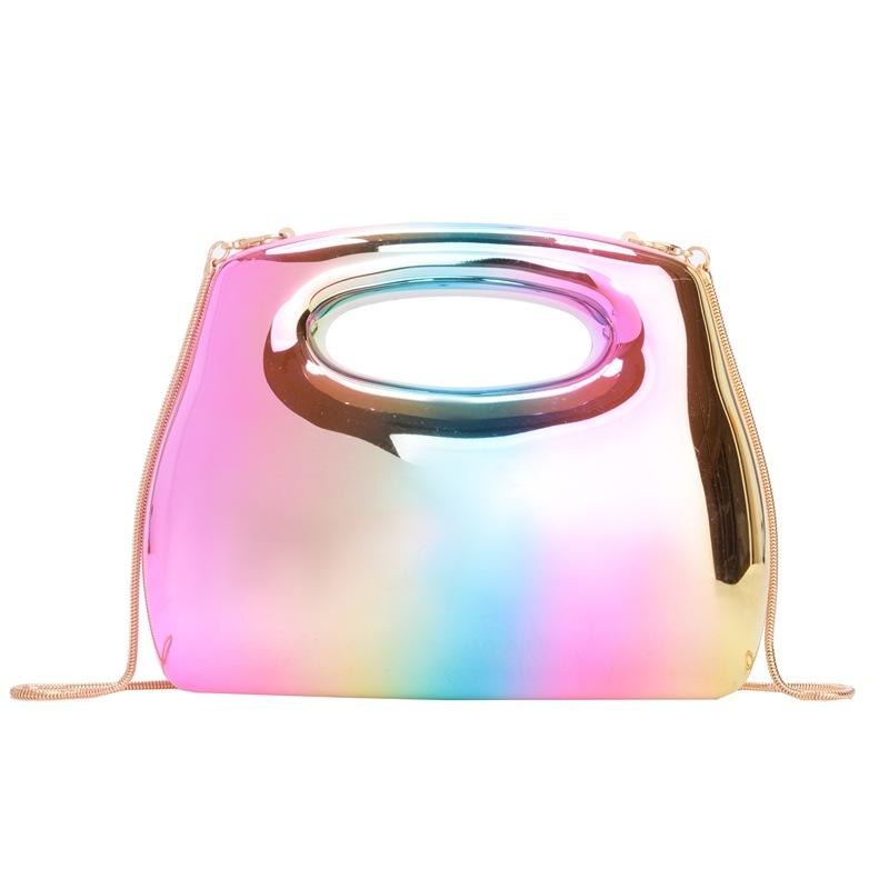 Acrylic square box clutch bag