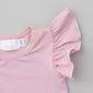 Vintage Pink S/S Flutter Bodysuit