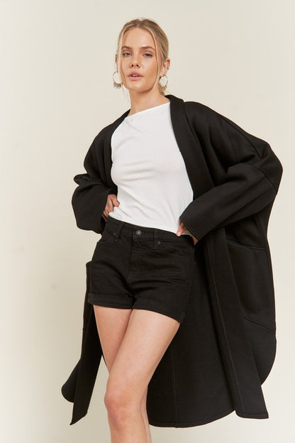 “Wine Down Wednesday” Oversized Knit Cardigan