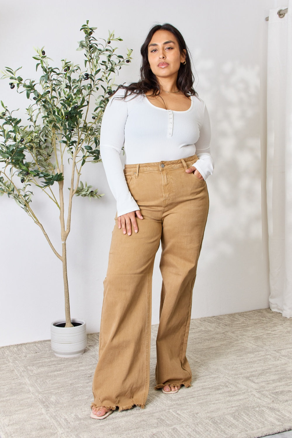 “Keep it Classy, Keep it Cute”Wide Leg Jeans