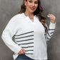 Striped V-Neck Sweater