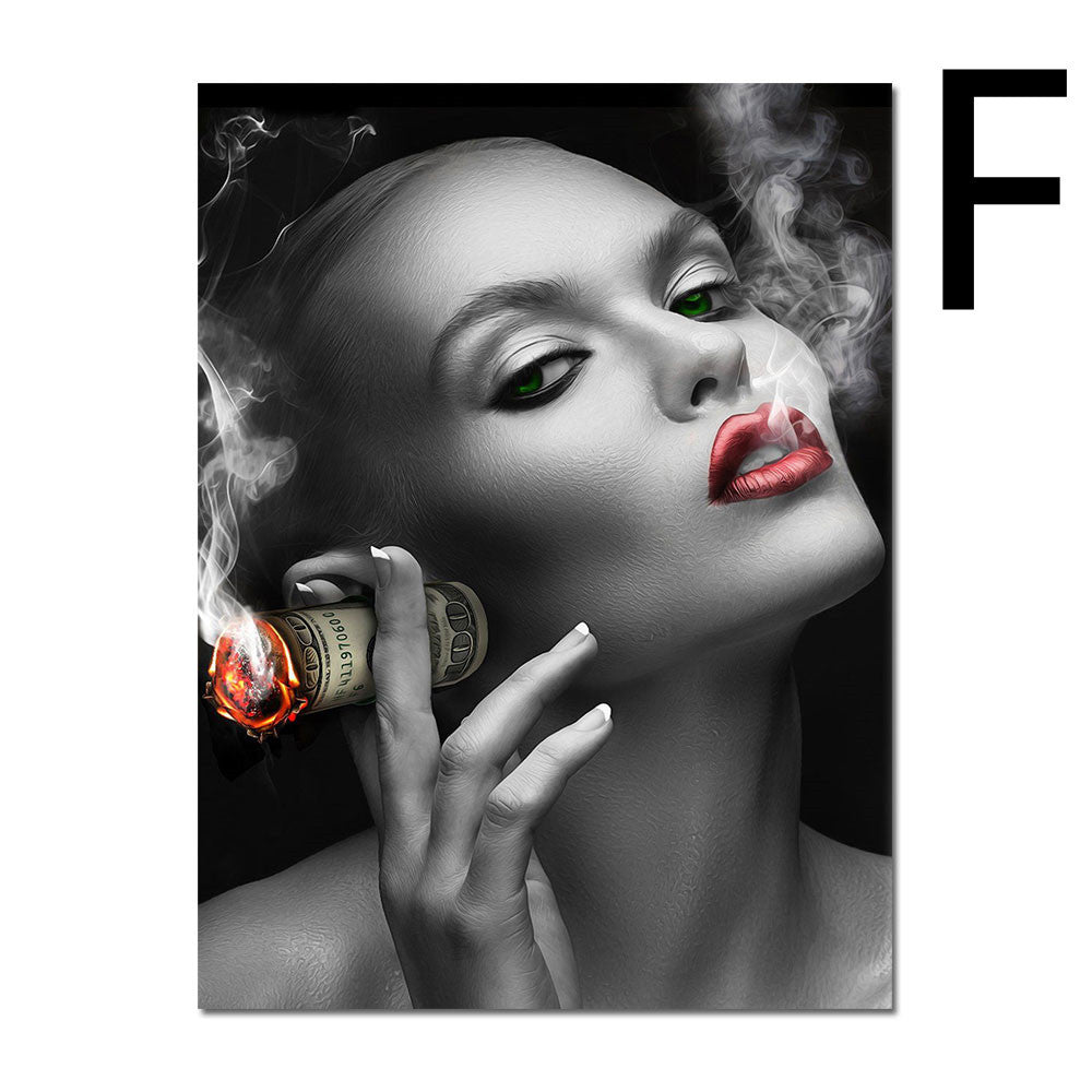 Red Lips Canvas Painting