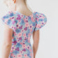 Love Blooms S/S Flutter Sleeve Leotard