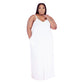 V Collar Loose Maxi Dress