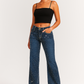 Gary Low Rise Rhinestone Jean Monterey Wash