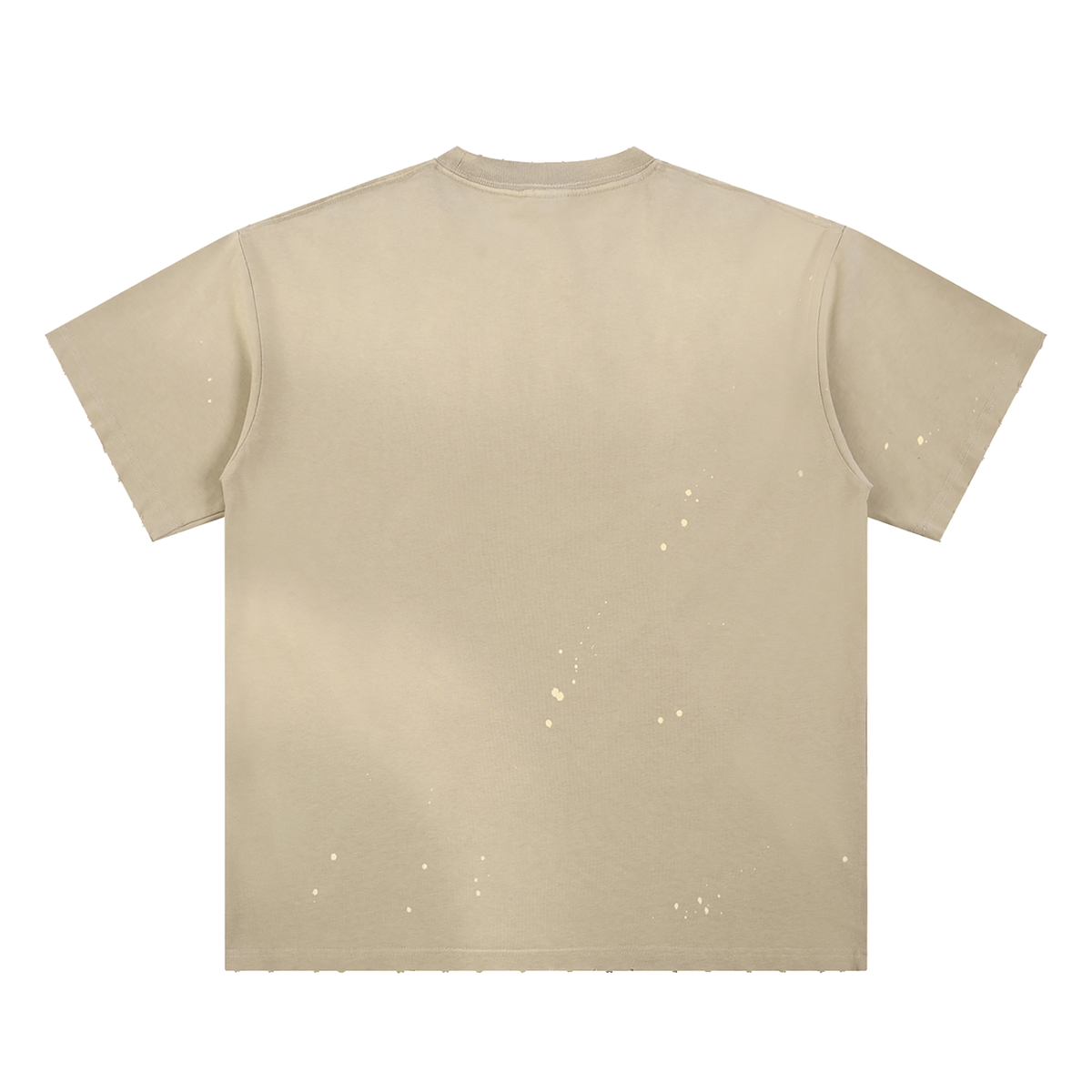 Hand-Frayed Sunfade Paint Splatter T-Shirt