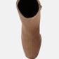 Candid High Ankle Flared Block Heel Boots