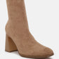 Candid High Ankle Flared Block Heel Boots