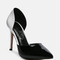 Candy Cane Patent Faux Leather High Heel Pumps