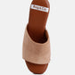Cartera Soft Suede High Block Heel Clogs
