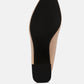 Casey Metallic Detail Block Heel Pumps