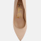 Casey Metallic Detail Block Heel Pumps