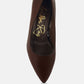 Casey Metallic Detail Block Heel Pumps