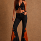 Rockstar Rouge Flare Copper Suede