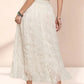 ADORA Elastic Waist Cloud Fluffy Maxi Skirt in Beige