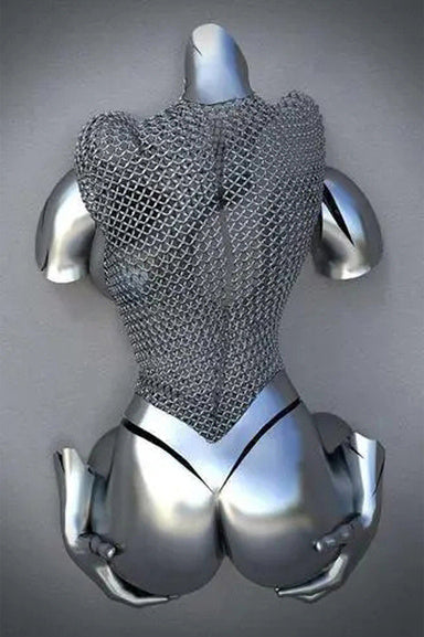 Metal Statue Art Canvas