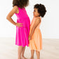 Hot Pink Tank Pocket Twirl Dress