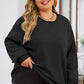 Round Neck Dropped Shoulder Sweatshirt
