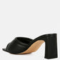 Celine Quilted Italian Block Heel Sandals