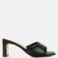 Celine Quilted Italian Block Heel Sandals