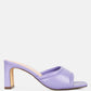 Celine Quilted Italian Block Heel Sandals