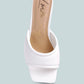 Celine Quilted Italian Block Heel Sandals