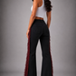 Texas Sun Bell Bottom Jean Black/Burgundy