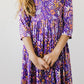 No Bad Days 3/4 Sleeve Pocket Twirl Dress