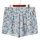 Multicolour Camouflage Elastic Waist Athleisure Shorts