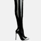Chimes High Heel Patent Long Boots