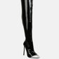 Chimes High Heel Patent Long Boots