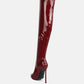 Chimes High Heel Patent Long Boots