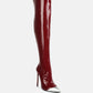 Chimes High Heel Patent Long Boots