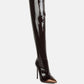 Chimes High Heel Patent Long Boots