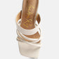 Chiri Criss Cross Strap Spool Heel Sandals