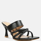 Chiri Criss Cross Strap Spool Heel Sandals