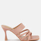 Chiri Criss Cross Strap Spool Heel Sandals