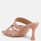 Chiri Criss Cross Strap Spool Heel Sandals