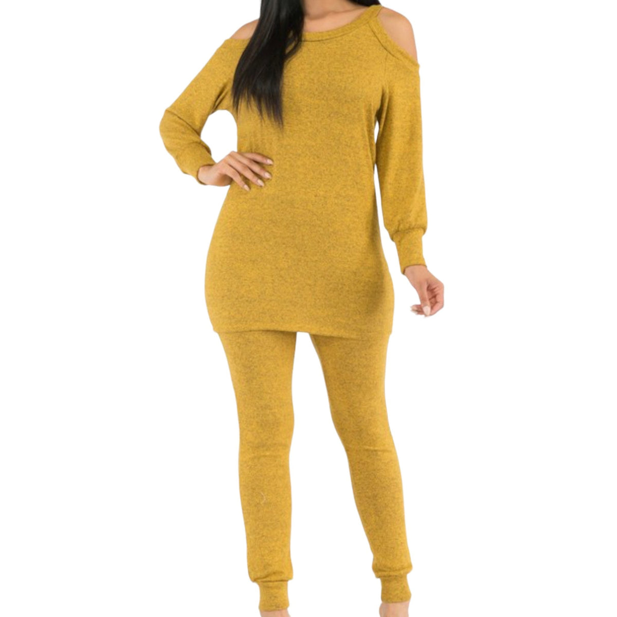 Classy Cold Shoulder Jogger Set