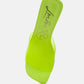 Clear Flirt Clear Strap Slip On Heel Sandals