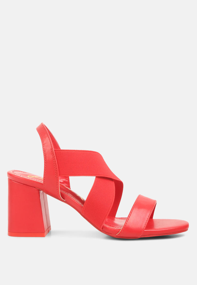 Bons Comfortable Straps Block Heel Sandals