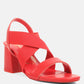 Bons Comfortable Straps Block Heel Sandals