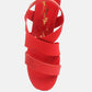 Bons Comfortable Straps Block Heel Sandals