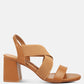 Bons Comfortable Straps Block Heel Sandals